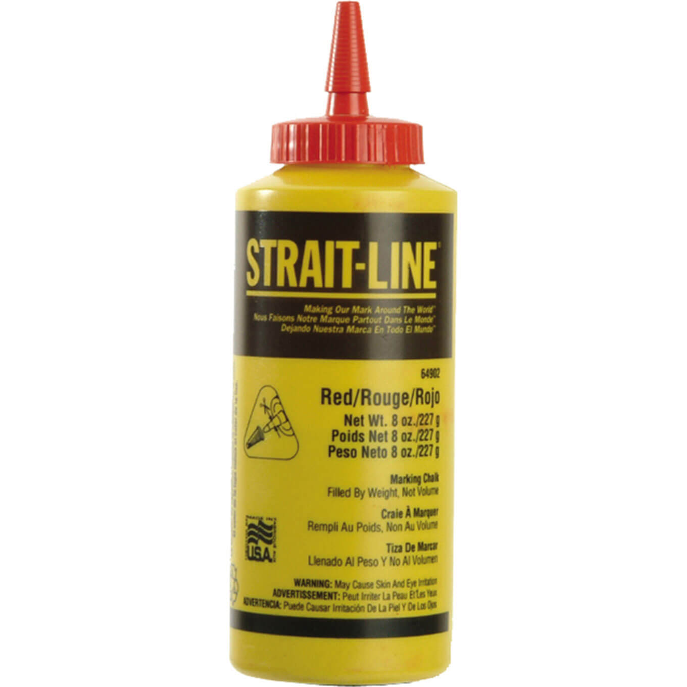 Photo of Straitline Chalk Refill Permanent Red