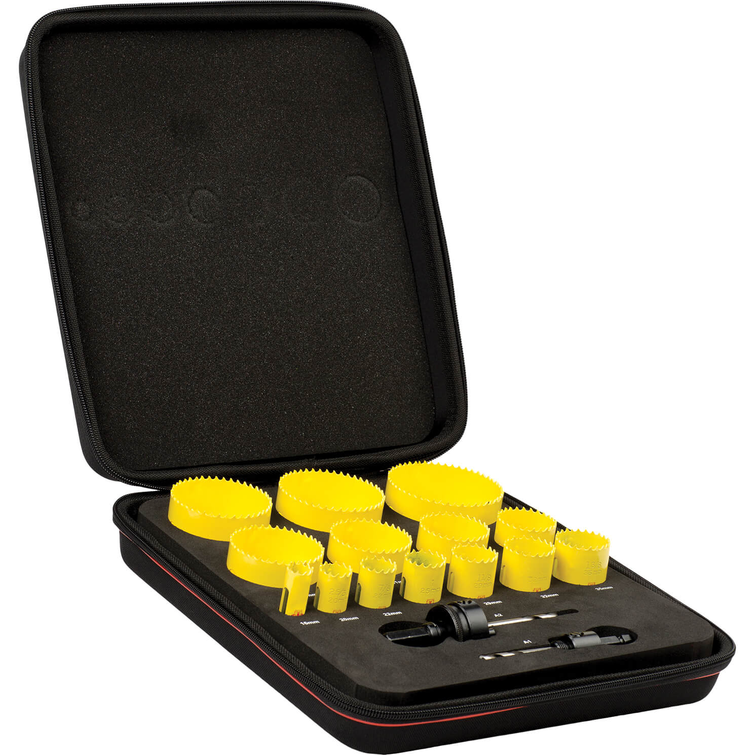 Photo of Starrett Kfc14021 16 Piece General Purpose Hole Saw Set