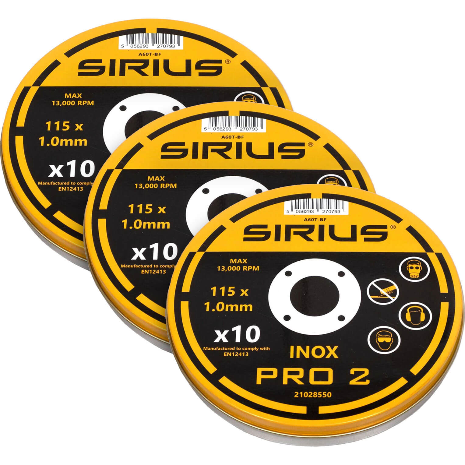 Photo of Sirius Pro-2 115mm X 1mm Universal Cutting Discs 30 Pack 115mm Pack Of 30