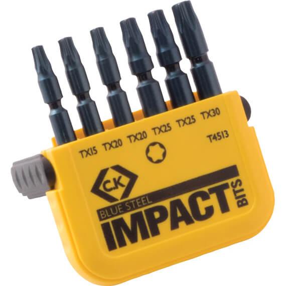 Photo of Ck Blue Steel 6 Piece Impact Torx Screwdriver Bit Set