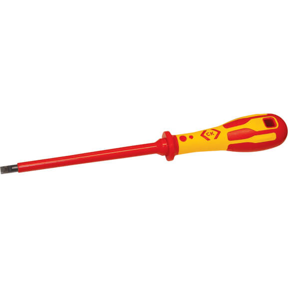 Photo of Ck Dextro Vde Insulated Parallel Slotted Screwdriver 5.5mm 125mm