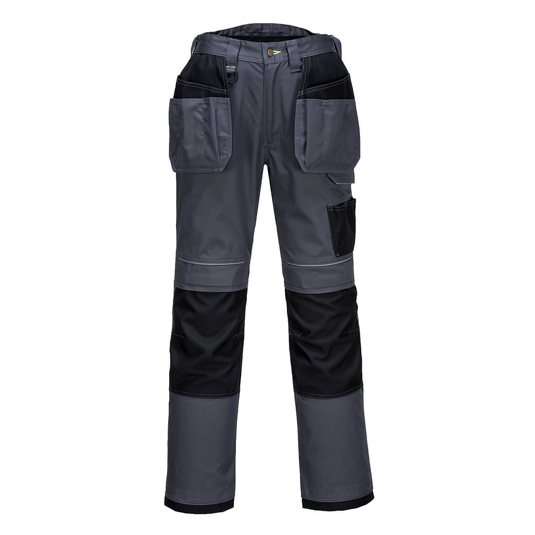 Photo of Pw3 Mens Urban Holster Work Trousers Grey / Black 34