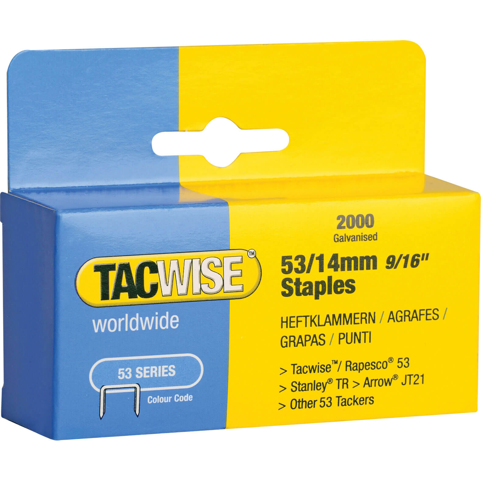 Photo of Tacwise 53/12 Staples 14mm Pack Of 2000
