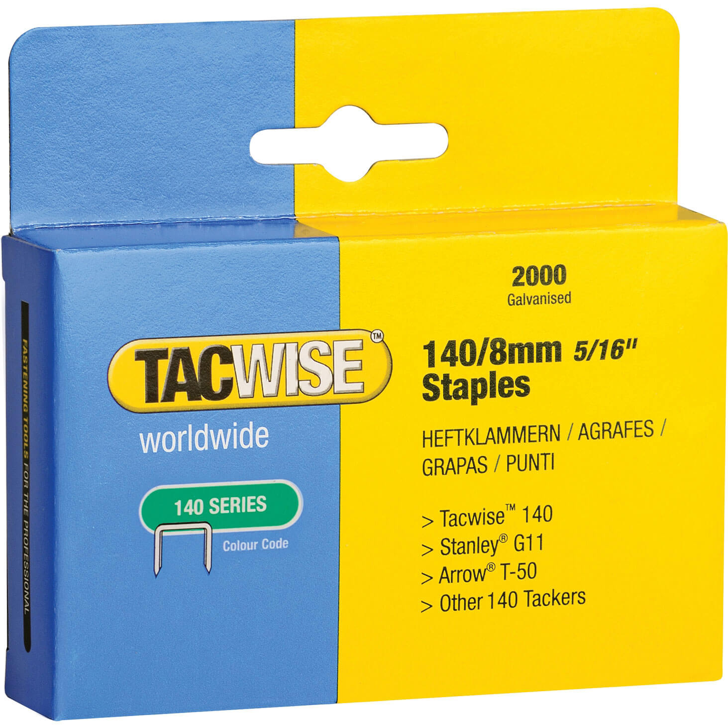 Photo of Tacwise 140 Staples 8mm Pack Of 2000