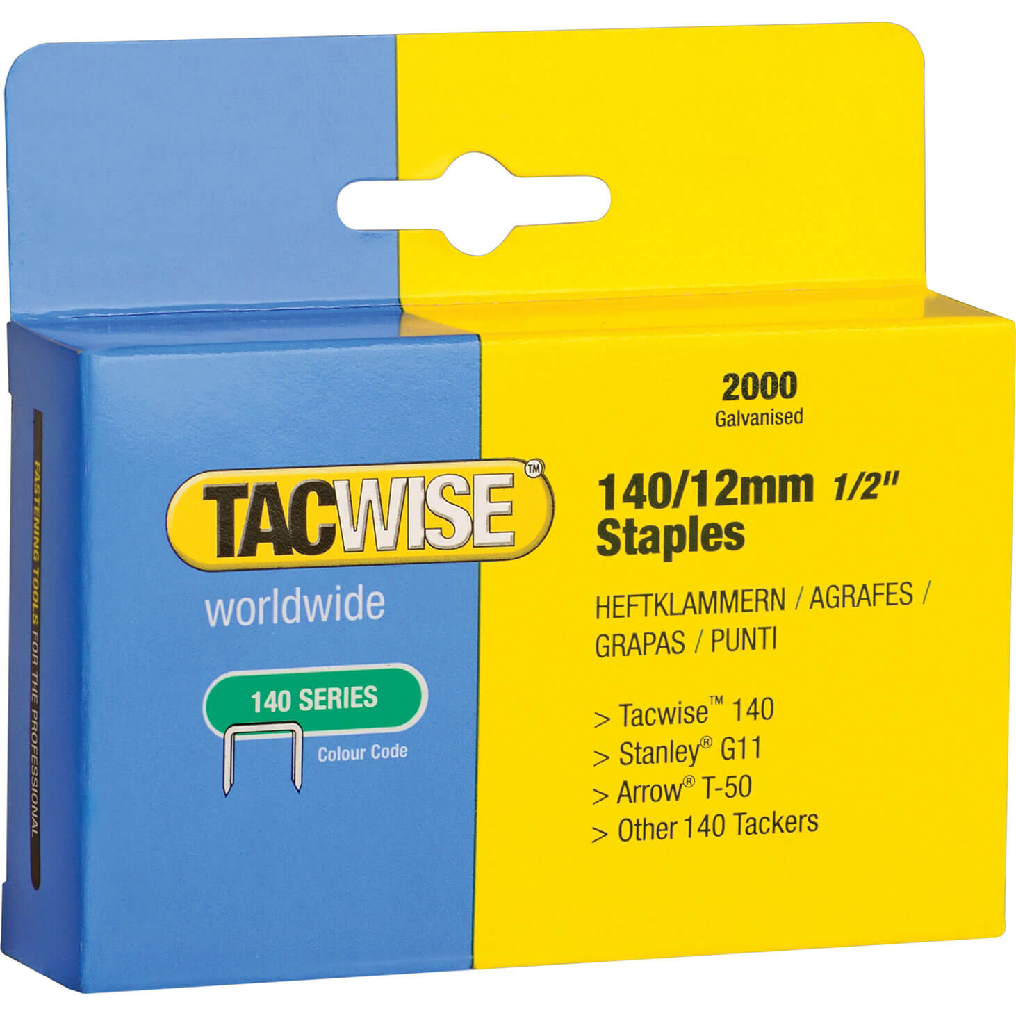 Photo of Tacwise 140 Staples 12mm Pack Of 2000