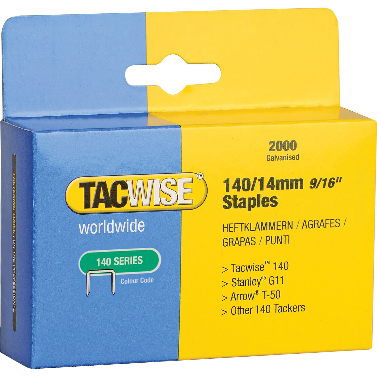 Photo of Tacwise 140 Staples 14mm Pack Of 2000