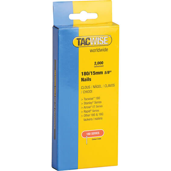 Photo of Tacwise 18 Gauge Brad Nails 15mm Pack Of 2000