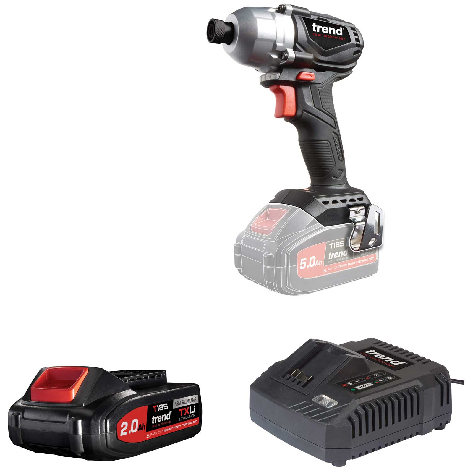 Photo of Trend T18s/idb 18v Cordless Brushless Impact Driver 1 X 2ah Li-ion Charger No Case