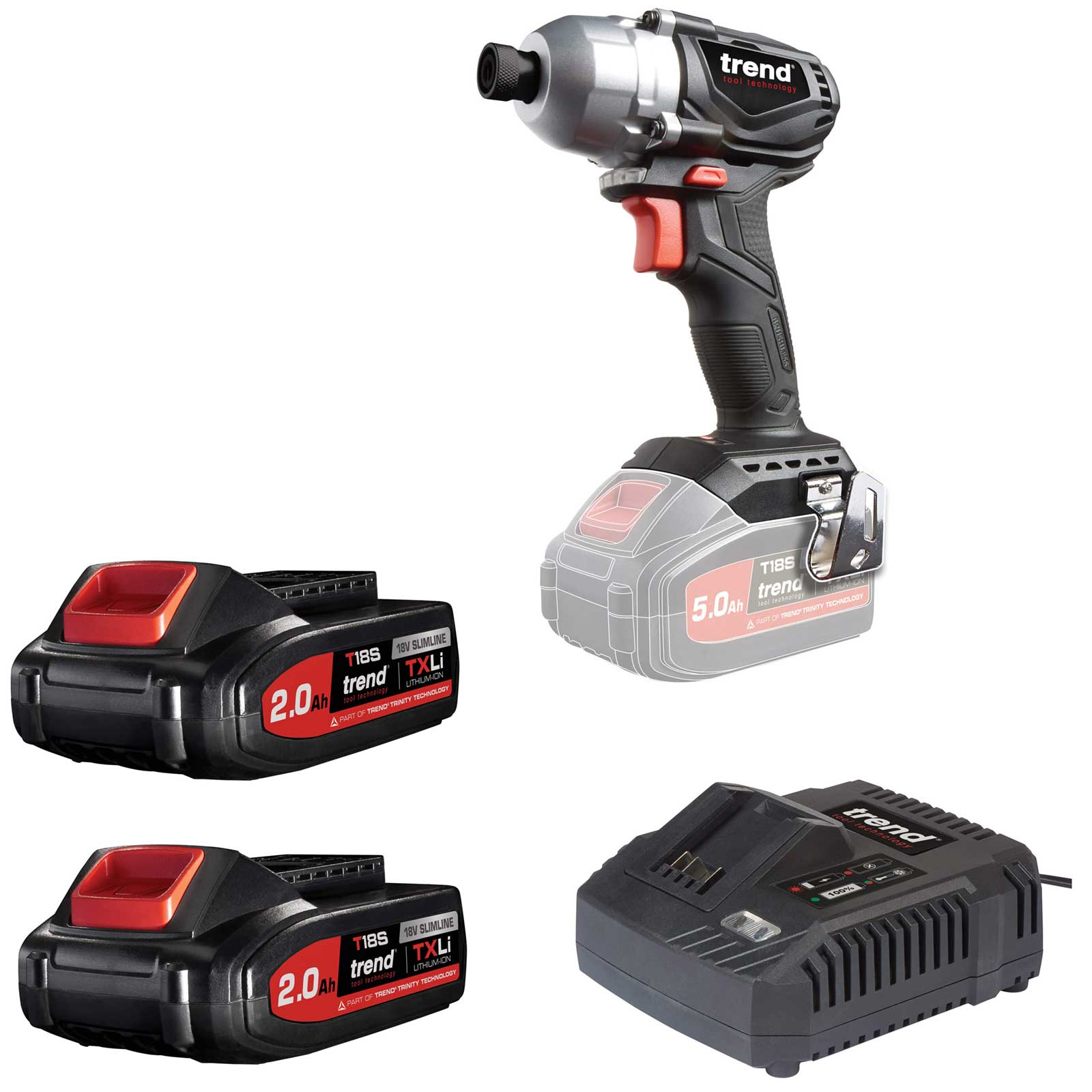 Photo of Trend T18s/idb 18v Cordless Brushless Impact Driver 2 X 2ah Li-ion Charger No Case