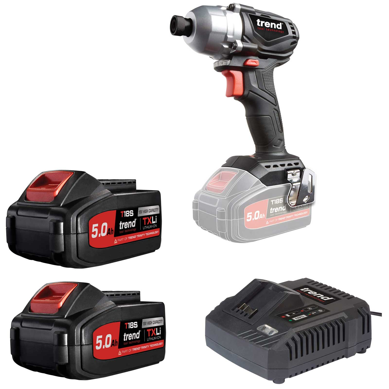 Photo of Trend T18s/idb 18v Cordless Brushless Impact Driver 2 X 5ah Li-ion Charger No Case