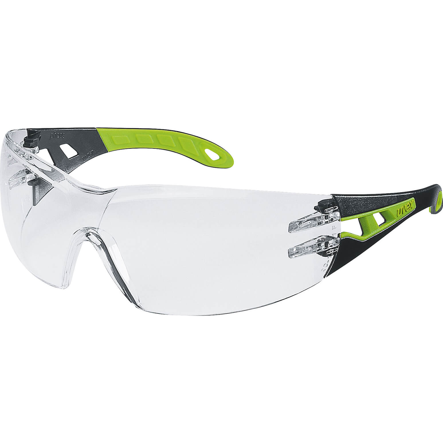 Photo of Uvex Pheos Safety Glasses Black Clear
