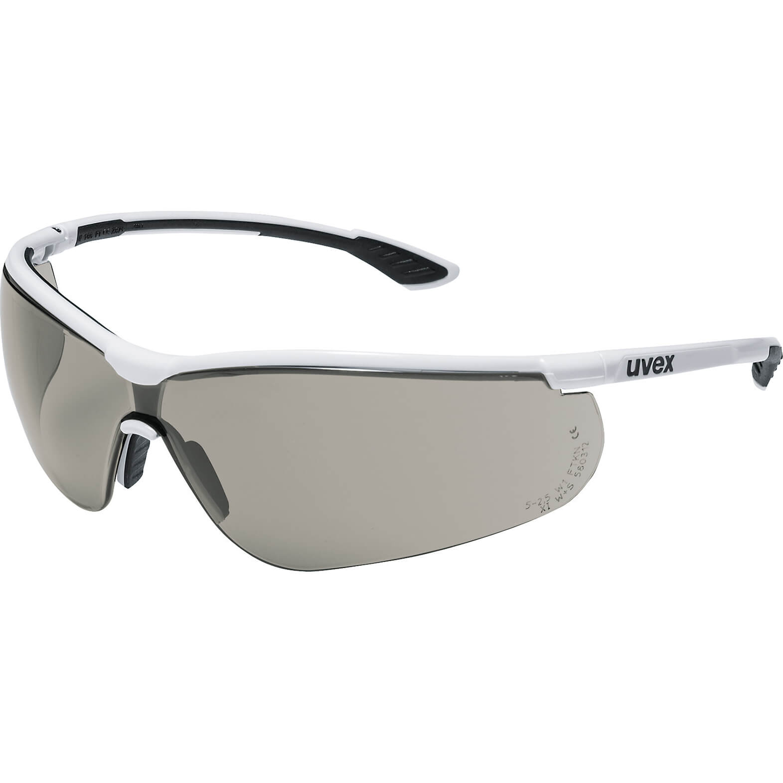 Photo of Uvex Sportstyle Sunglare Filter Safety Glasses White Grey