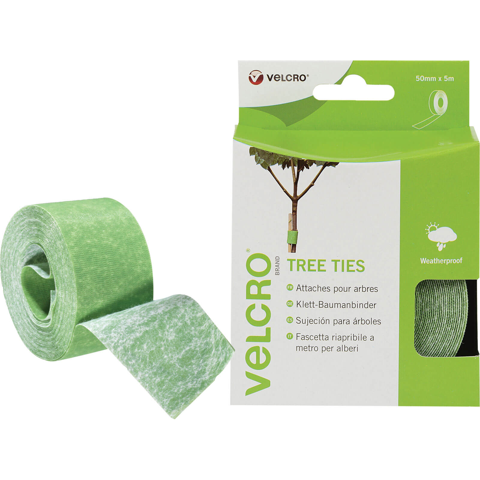Photo of Velcro Adjustable Tree Ties Green 20mm 5m Pack Of 1
