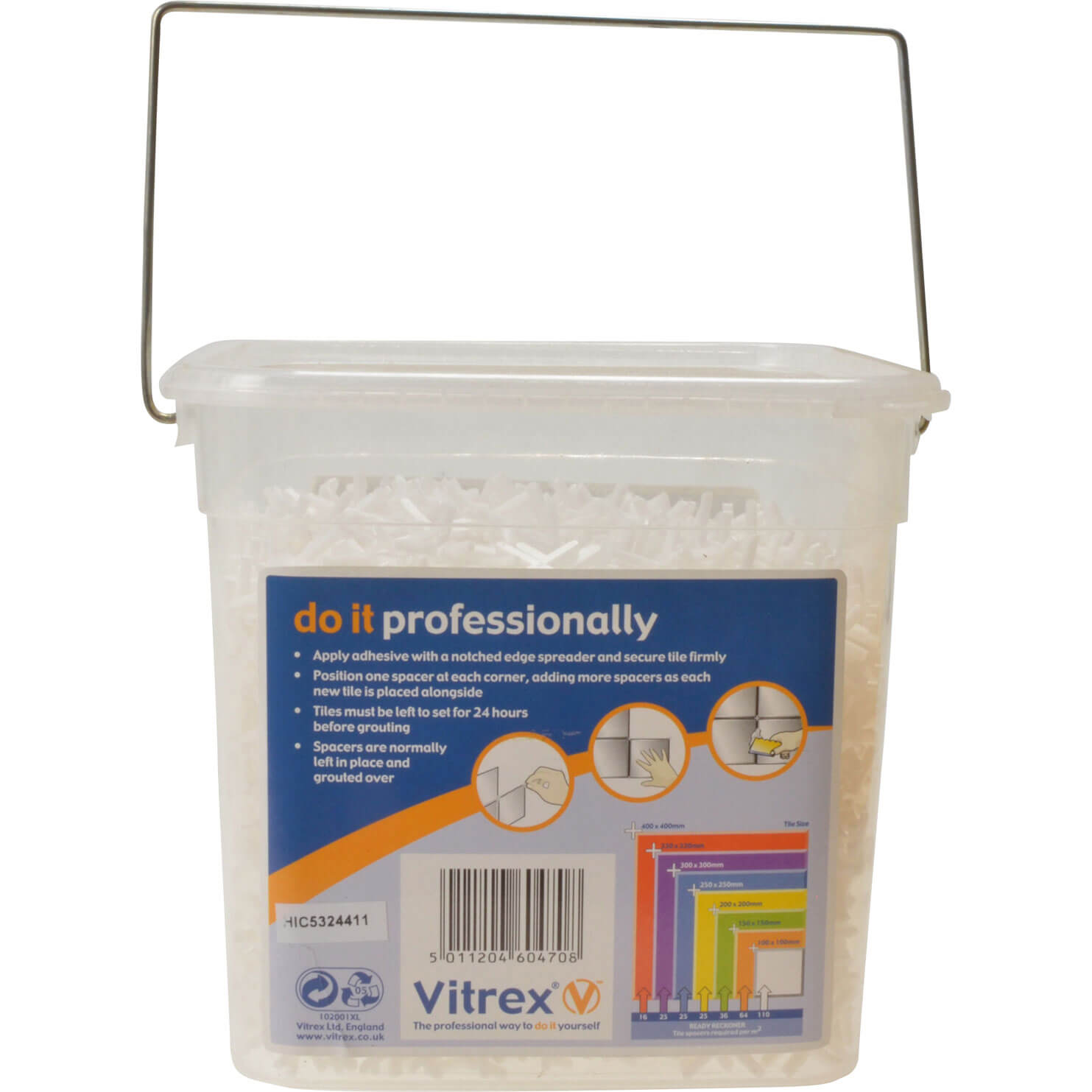 Photo of Vitrex Plastic Wall Tile Spacers 2.5mm Pack Of 3000