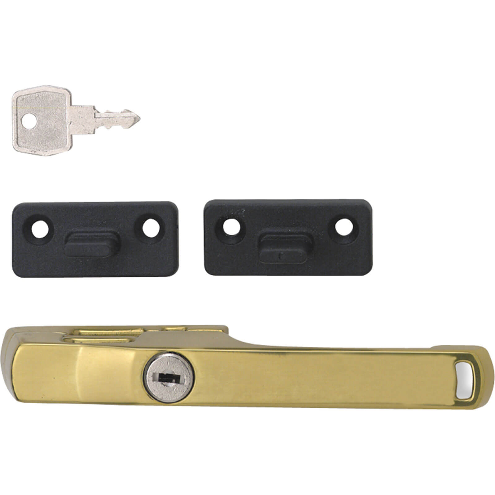 Photo of Yale P115 Lockable Window Handle Brass Pack Of 1