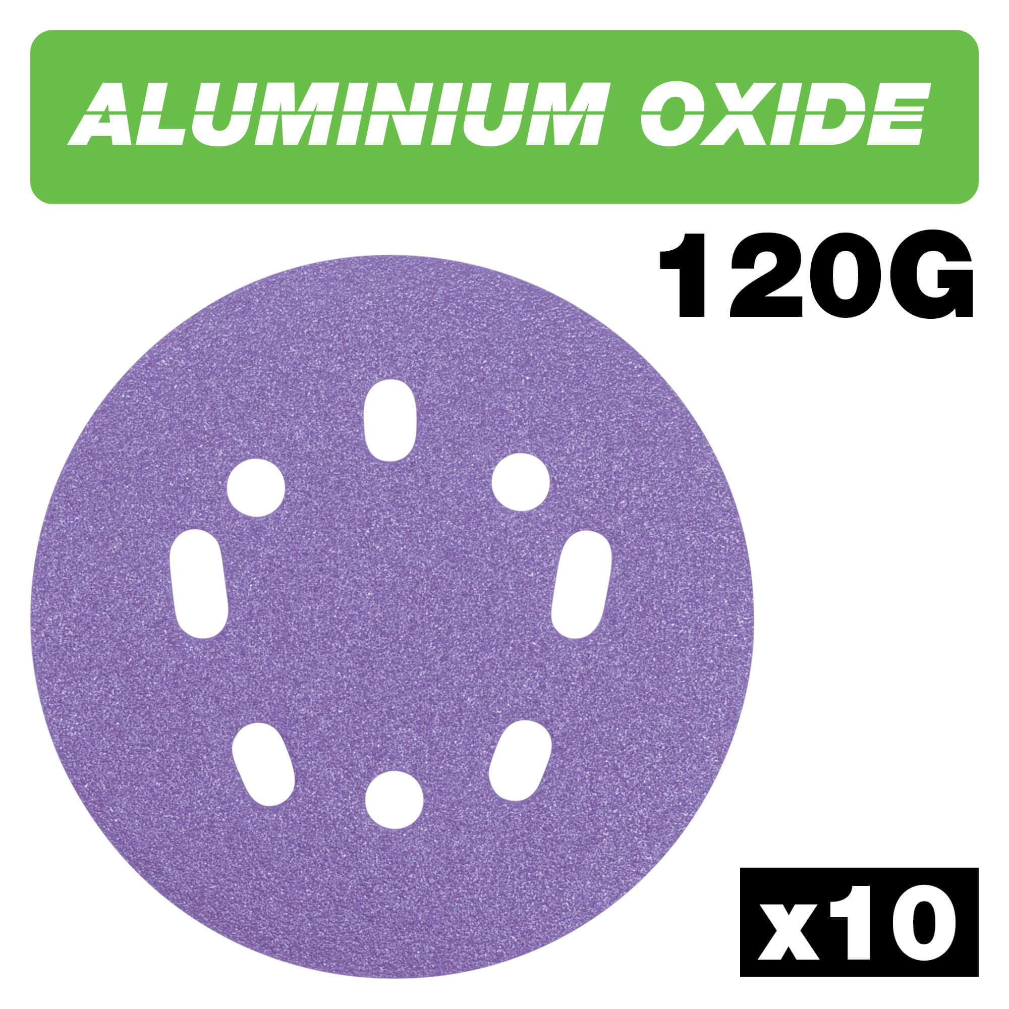 Photo of Trend Aluminium Oxide Random Orbital Sanding Disc 125mm 125mm 120g Pack Of 10