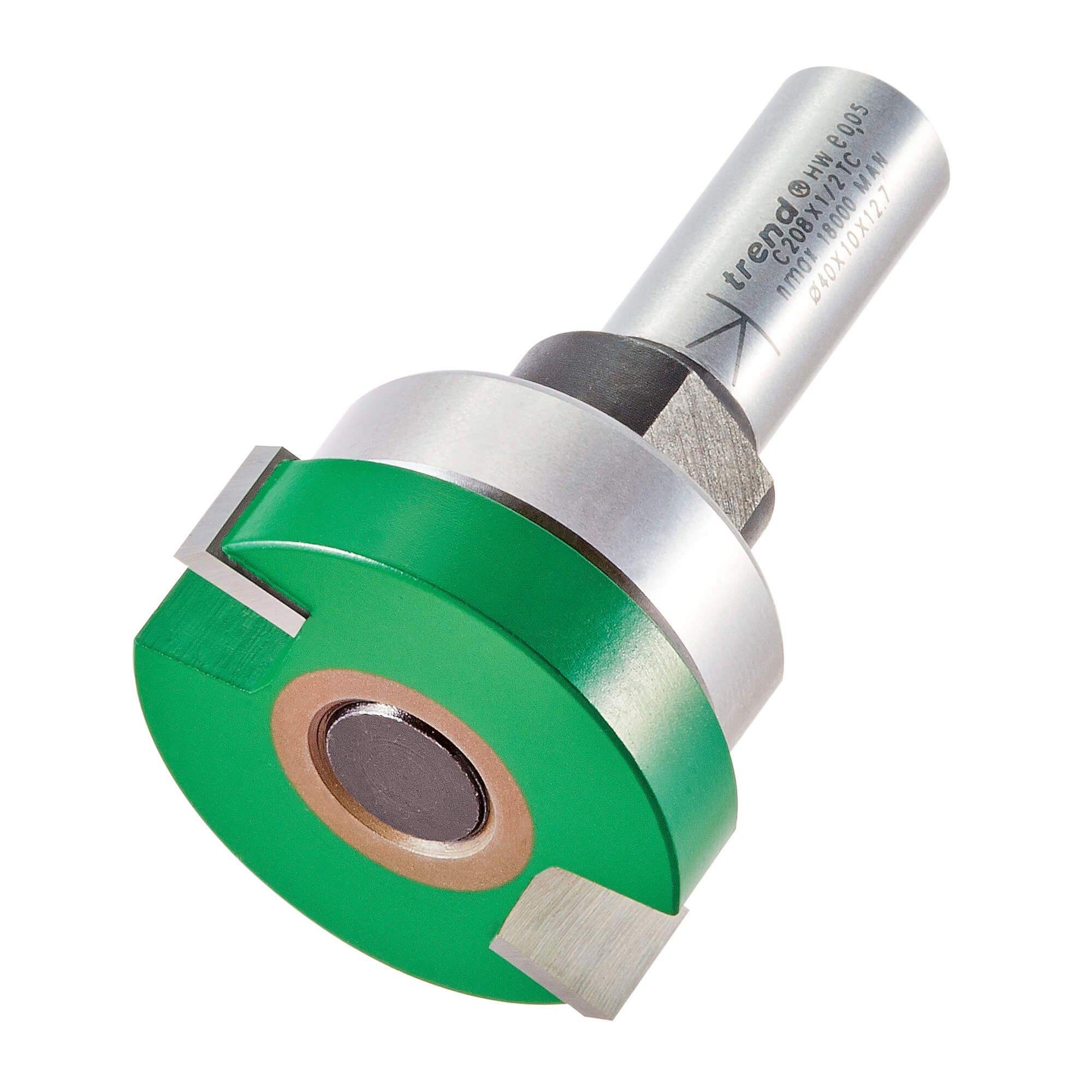 Photo of Trend Craftpro Intumescent Recesser Bearing Guided Router Cutter 40mm 10mm 1/2