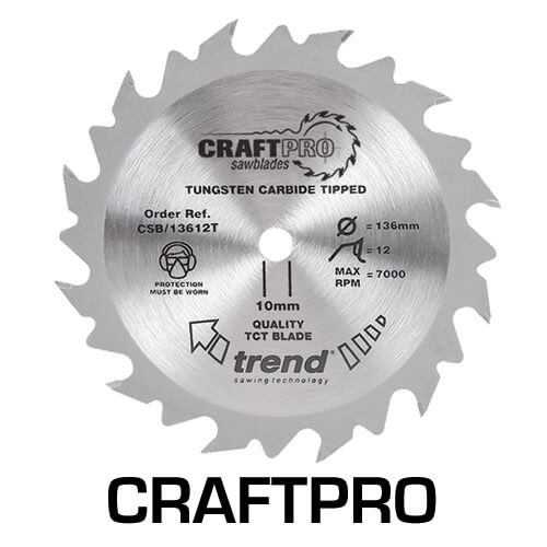 Photo of Trend Craftpro Wood Cutting Cordless Saw Blade 190mm 24t 30mm