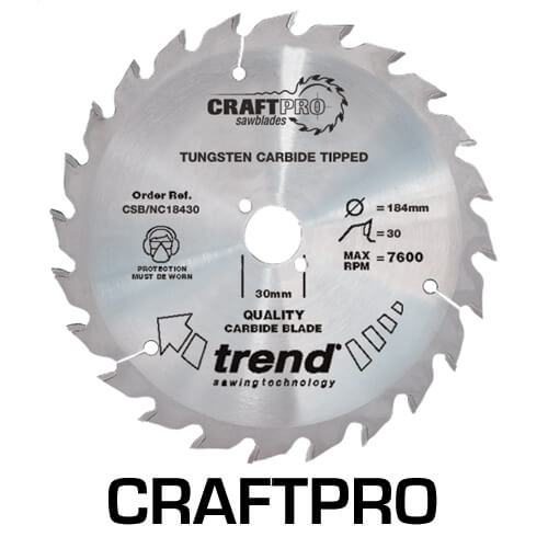 Photo of Trend Craftpro Nail Cutting Saw Blade 184mm 30t 30mm