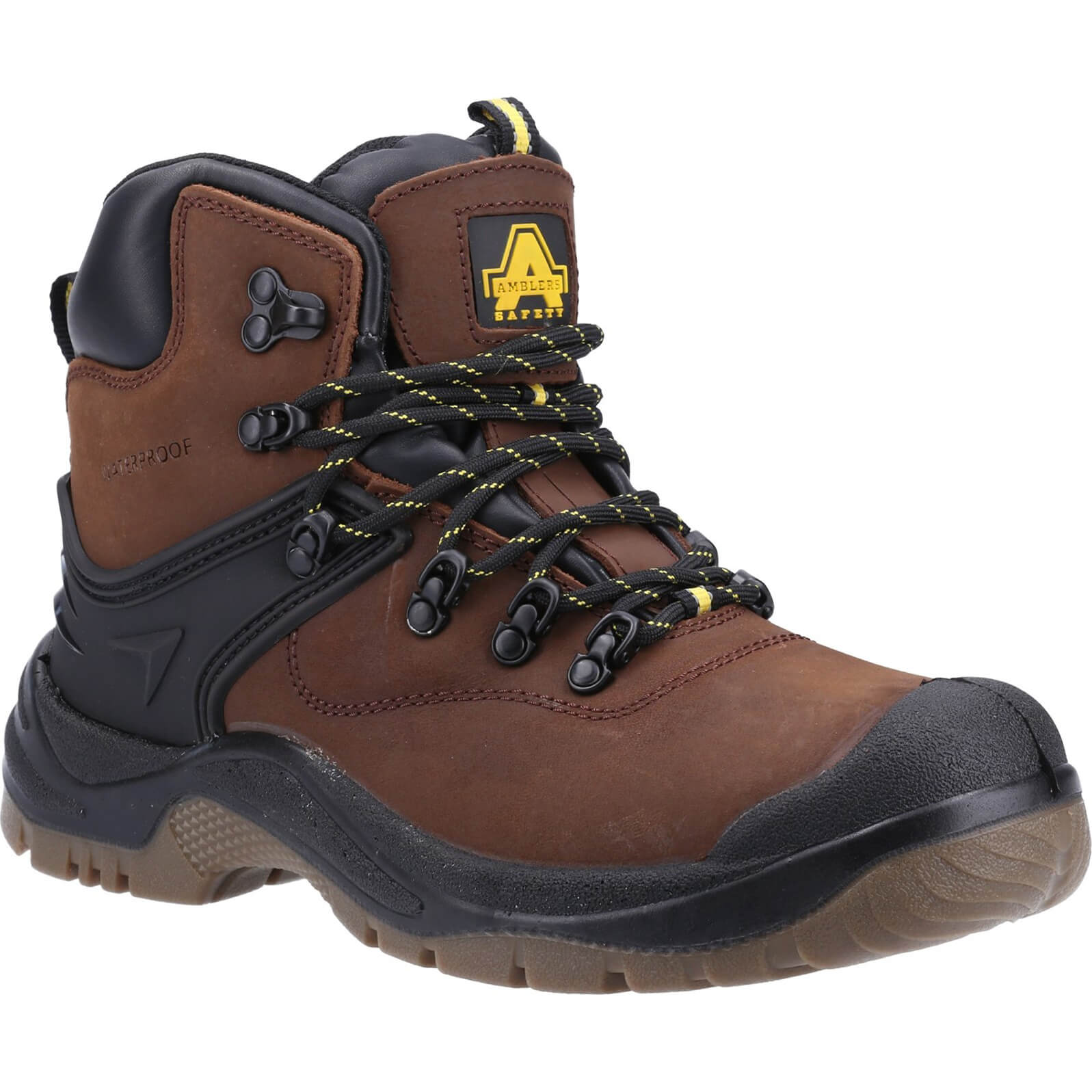 Photo of Amblers Mens Safety Fs197 Shock Absorbing Waterproof Safety Boots Brown Size 10