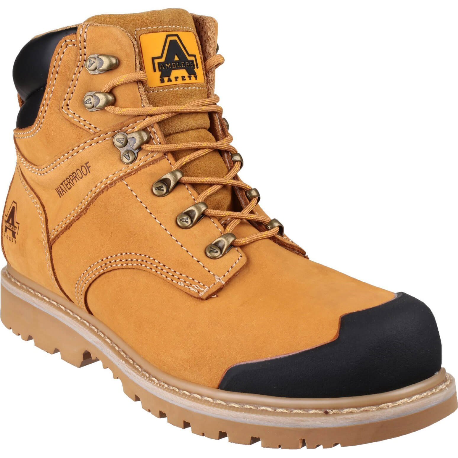 Photo of Amblers Mens Safety Fs226 Goodyear Welted Waterproof Industrial Safety Boots Honey Size 11