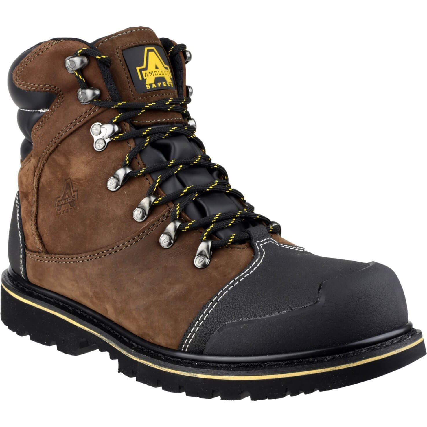 Photo of Amblers Mens Safety Fs227 Goodyear Welted Waterproof Industrial Safety Boots Brown Size 12