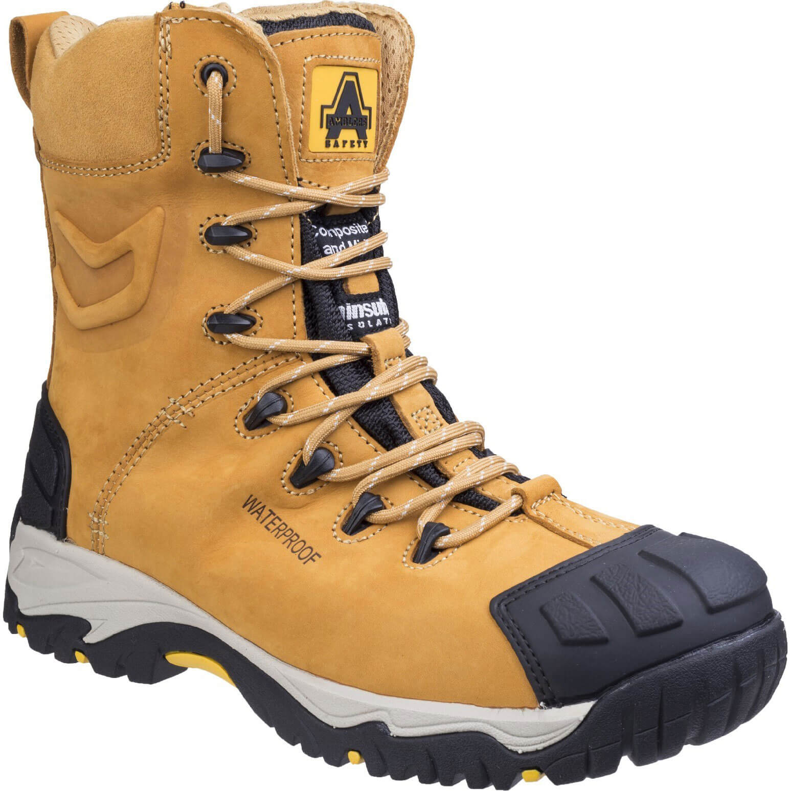 Photo of Amblers Mens Safety Fs998 Waterproof Safety Boots Honey Size 12