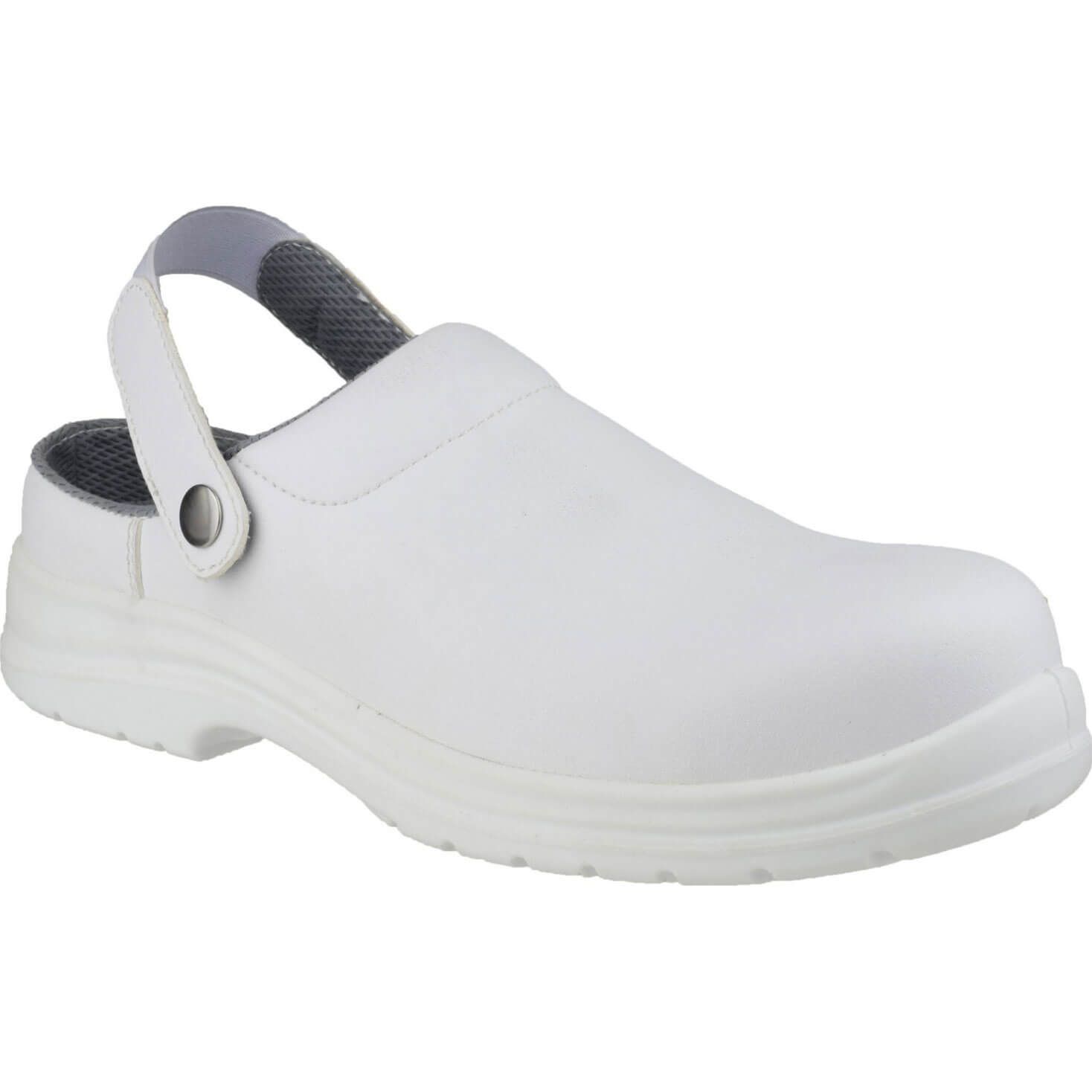 Photo of Amblers Safety Fs512 Antistatic Slip On Safety Clog White Size 9