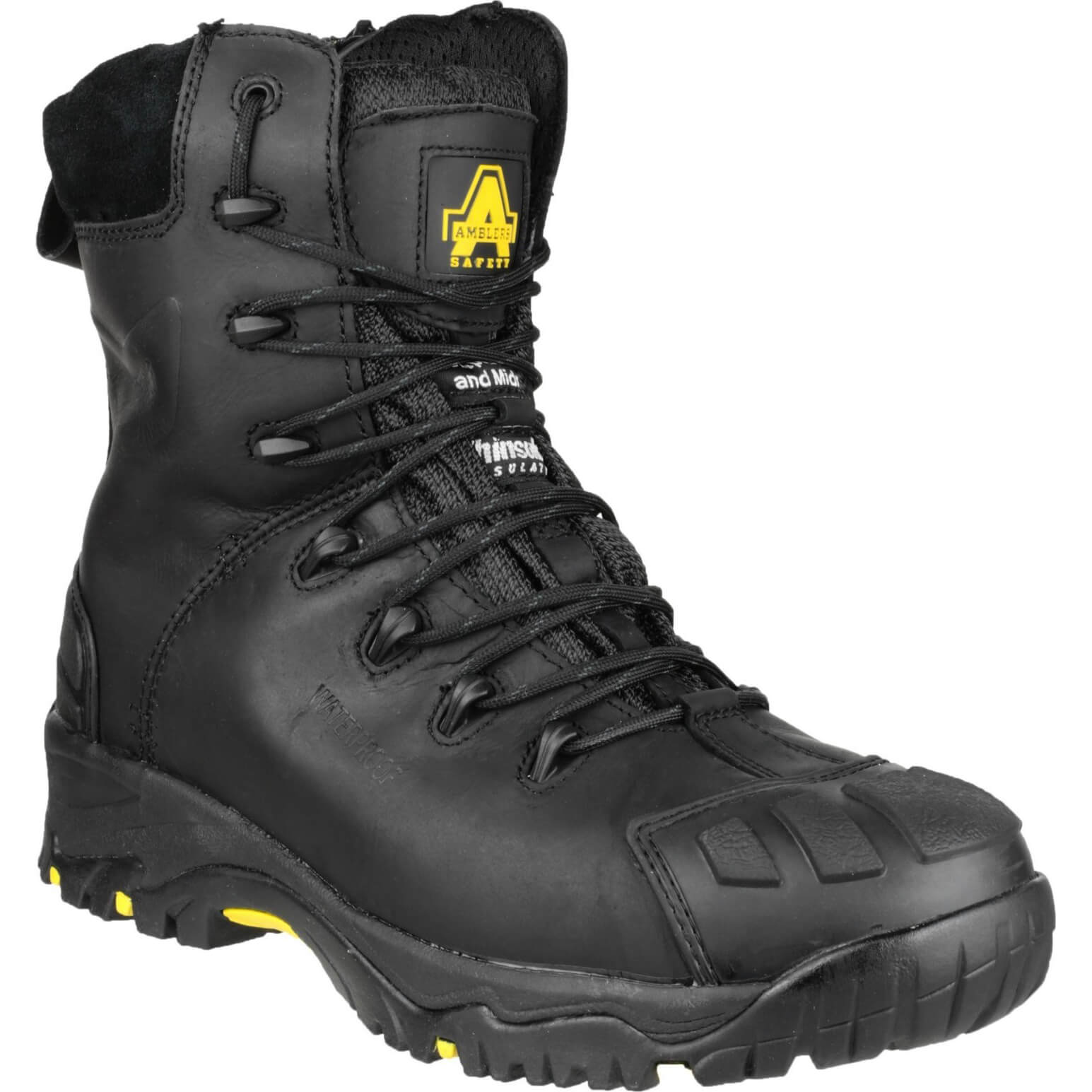 Photo of Amblers Mens Safety Fs999 Hi Leg Composite Safety Boots Black Size 7