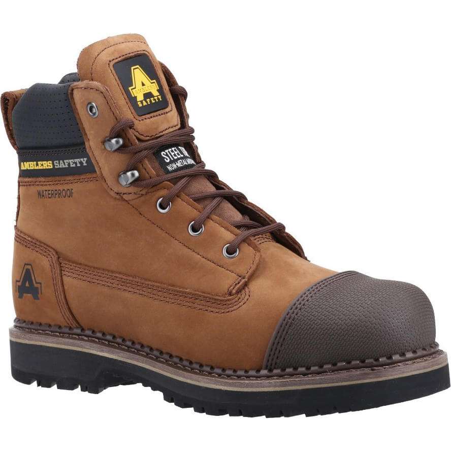 Photo of Amblers Mens Safety As233 Scuff Boots Brown Size 6