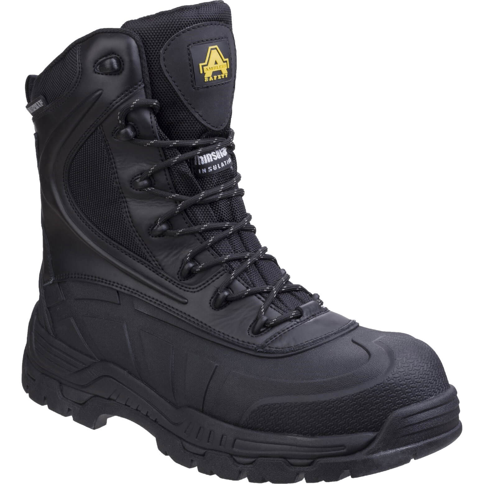 Photo of Amblers Mens Safety As440 Hybrid Metal Free Hi-leg Waterproof Safety Boots Black Size 11