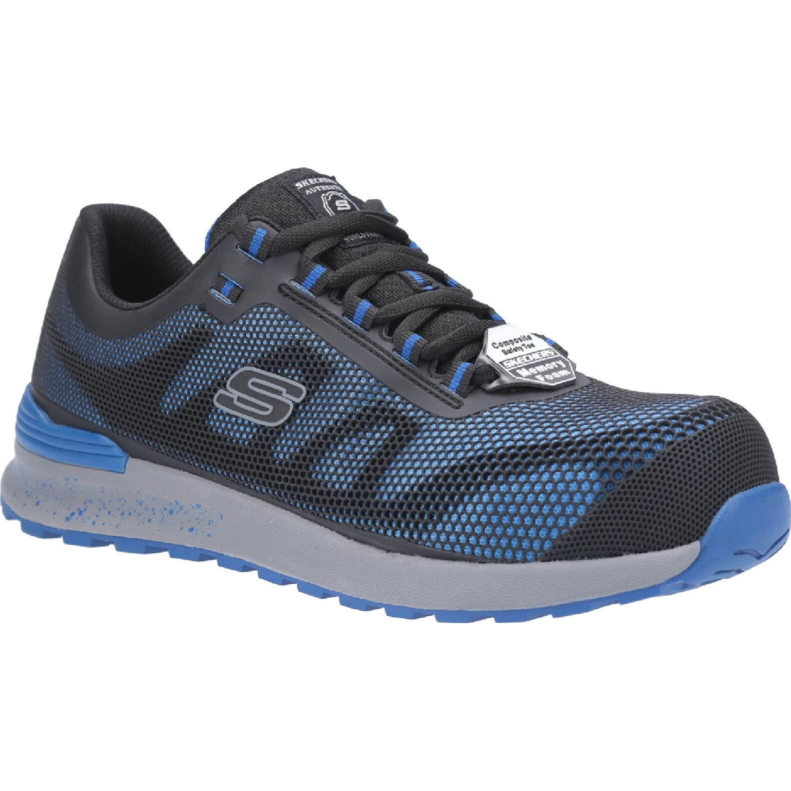 Photo of Skechers Work Bulklin Ultimate Comfort Safety Shoe Blue Size 6