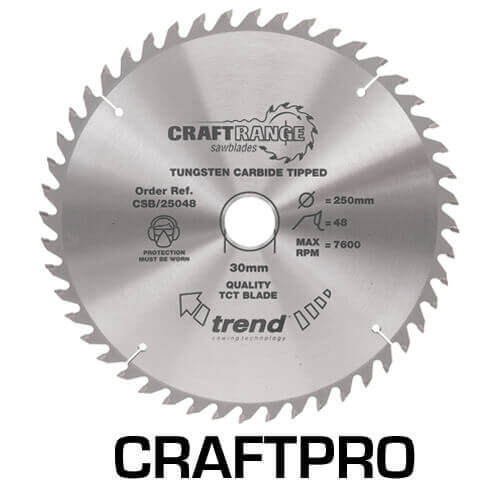 Photo of Trend Craftpro Wood Cutting Saw Blade 162mm 48t 20mm